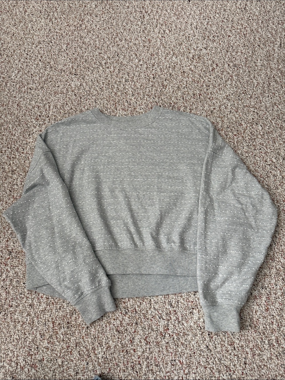 Gray Speckled Women's Sweatshirt – Casual Crewneck